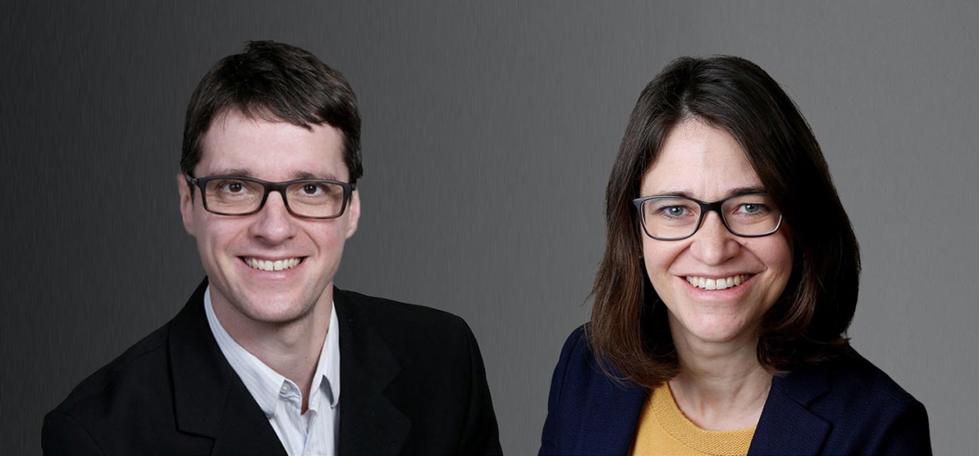 Photo of Dr Nadine Schlömer-Laufen and Dr Stefan Schneck